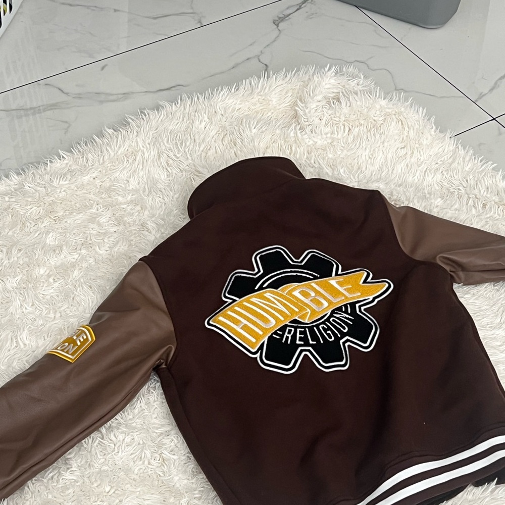 Humble Religion Varsity Jacket with Bold Patch